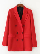 Load image into Gallery viewer, Slim Fit Double Breasted Blazer